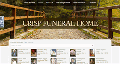 Desktop Screenshot of crispfuneralhome.org